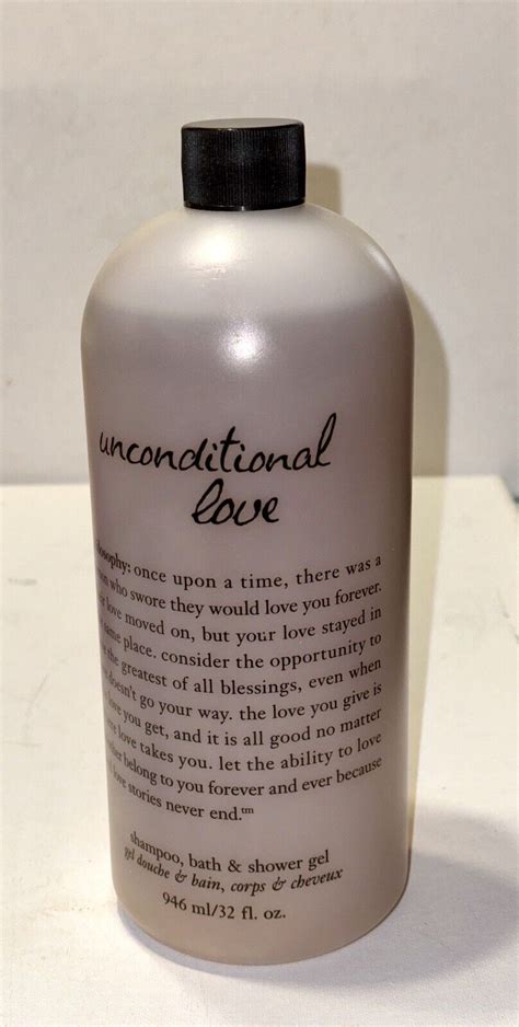 philosophy unconditional love body wash.